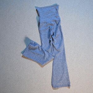 Offline By Aerie Blue High-Waisted Fold‎ Over Leggings Bootcut